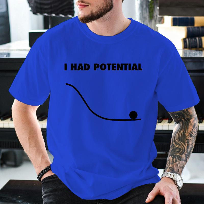 I Had Potential Shirt Project Hail Mary Tshirt Jazz Hands Funny Science Gift Teacher Shirts Cotton Tops Unisex Clothing