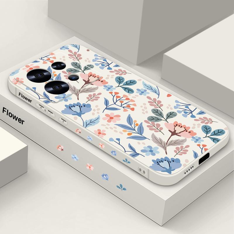 Flower Case For Xiaomi Redmi Note 13 12 11 14 Pro 5G 11s Funda Xiaomi 13T 11T Pro Poco X6 F6 Mi 11 Lite 5G NE Lanyard Cover