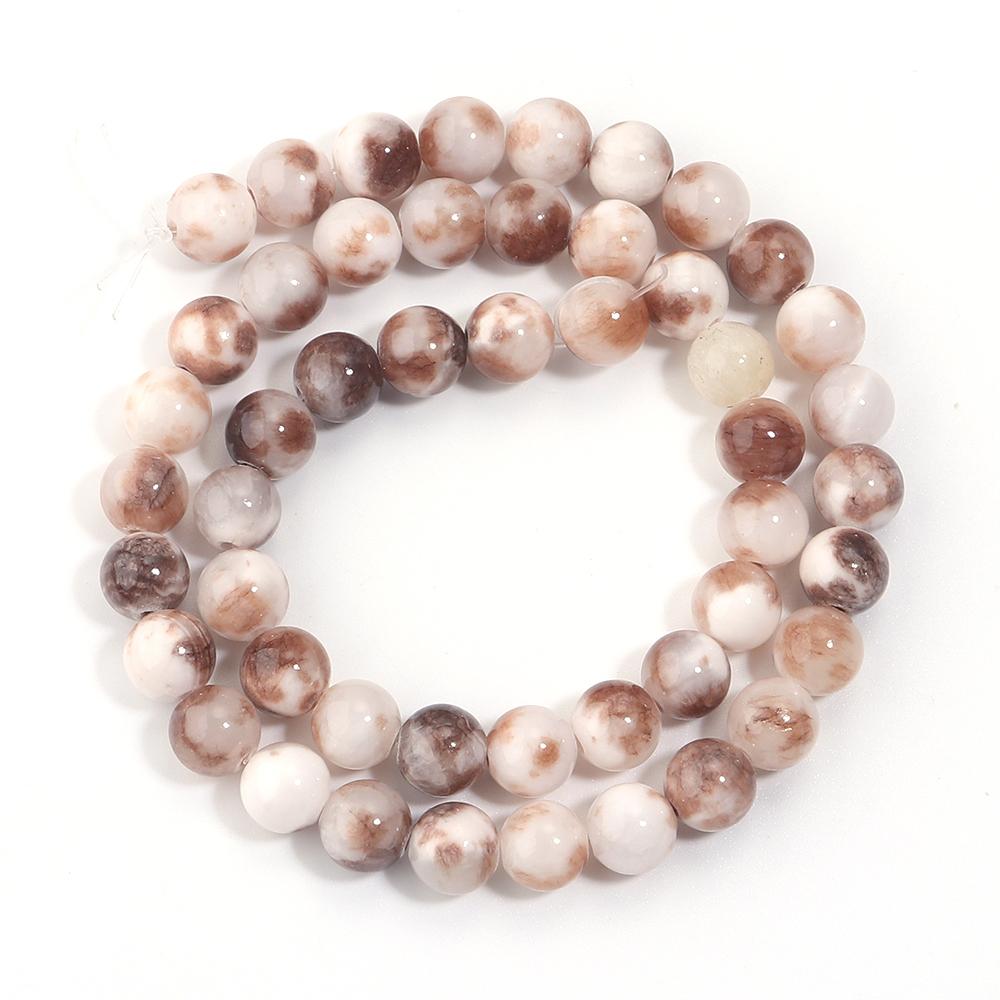 34-90pcs 4-12mm Persian Jade Stone Beads Natural Stone Loose Spacer Beads For Jewelry Making DIY Bracelet Necklace Accessories