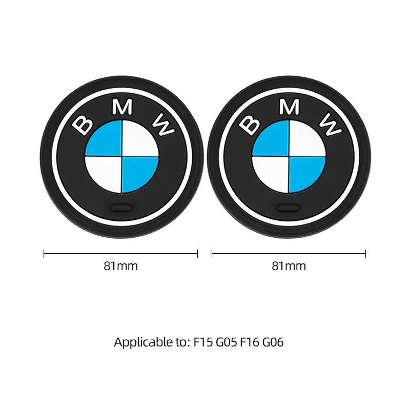 

2025 Hot 2Pcs Rubber Car Coaster Buffer Anti Noise Mat Cushion For BMW F15 G05 F16 G06 F25 G01 G08 F26 G02 F07 F10 G07 G20 G30 G