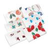 Bloom Gauze Hand Towel Set of 6, Kokochiyo Senshu Towel, Kitchen Towel, Handkerchief, Thin, Quick-Drying, Lightweight, Made In Japan, Assorted