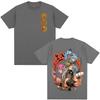 Anime JoJo Bizarre Adventure Diego Brando Johnny Joestar Camisetas Roupas Masculinas Y2K Manga Curta Top