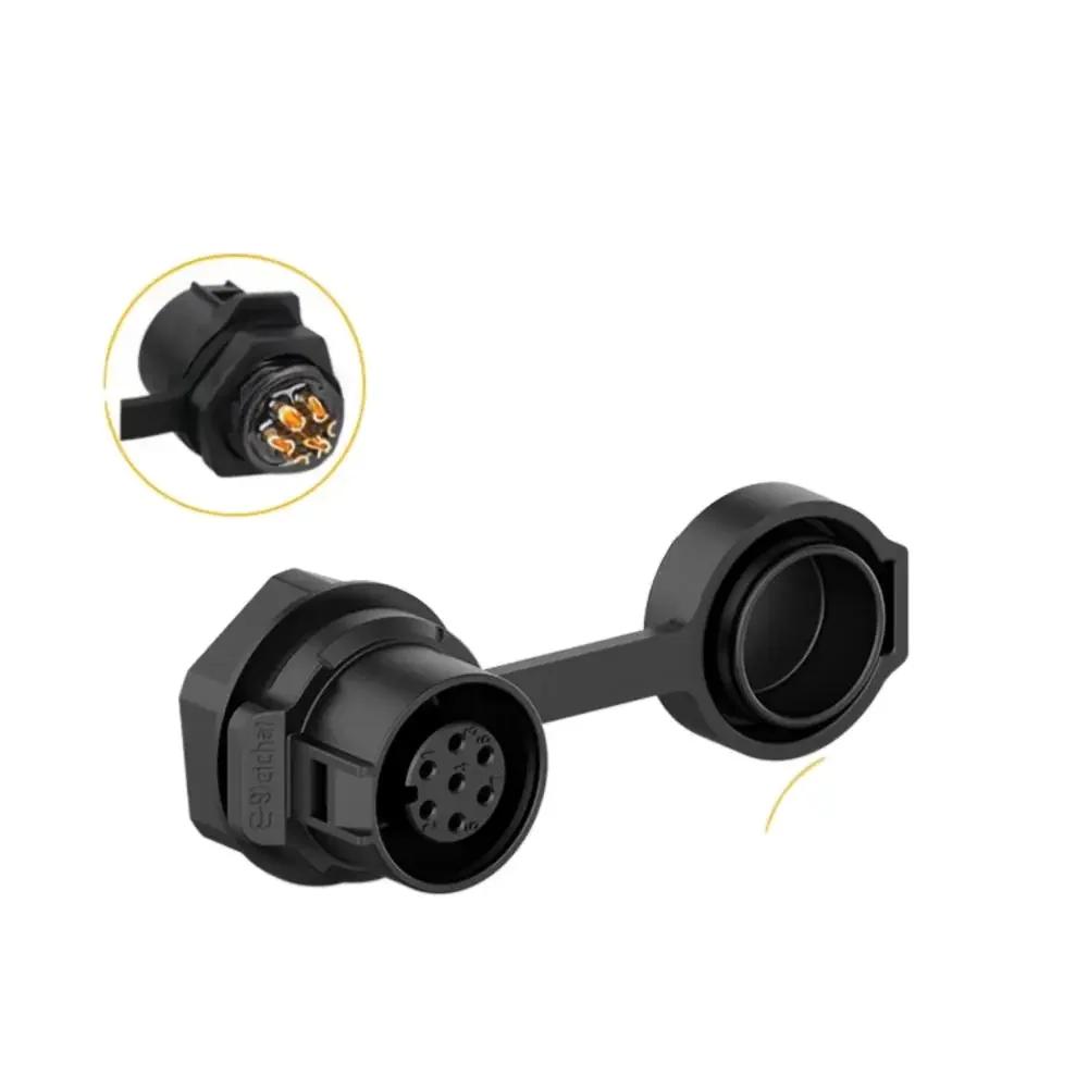EW-LP12 Industrial Waterproof IP68 2Pin 3Pin 4Pin 5Pin Quick Plugging Aviation M12 Connector 6Pin 7Pin 8Pin Solder Plug Socket