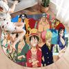 One Piece Round Area Rug Carpet Rug For Living Room Bedroom Sofa Playroom Decor Nonslip Floor Mat