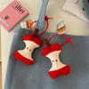 Creative Apple Doll Pendant with Sticker Set