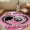 Ghostface Greetings Poster Round Rug for Livingroom,Bedroom, Palyroom, Chair Rug, Area rug, Circle Carpet, Large Size Fan Christmas gift
