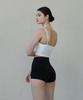 Debiweeo Constant Elastic Waist 3/4 Shorts Devi-B0058-Black