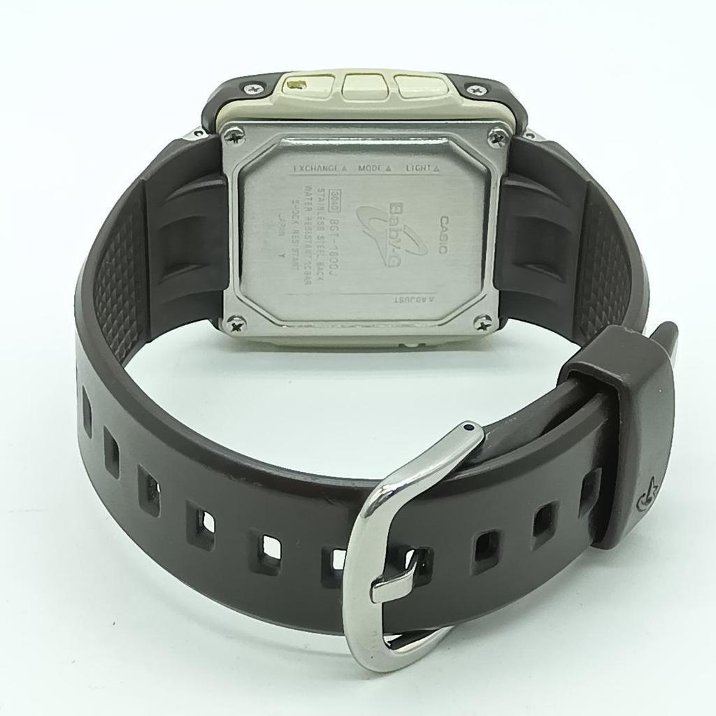 Used 1299 CASIO Baby-G BGT-1800J Radio Solar Working Item
