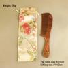 Premium Black Gold Sandalwood Comb: Hand-Painted, Anti-Static, Portable Hair Styling Comb with Gift Box for Women.