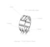 Stainless Steel Open Ring with Opener Tool - Adjustable Jump Ring Closure for DIY Jewelry, Adjustable Finger Ring Accessory