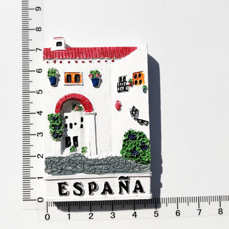 Spain Fridge Stickers Pamplona Santiago Covadonga Chateau Castina Uweda Ubeda Alcala Gate Travelling Souvenirs Fridge Magnets