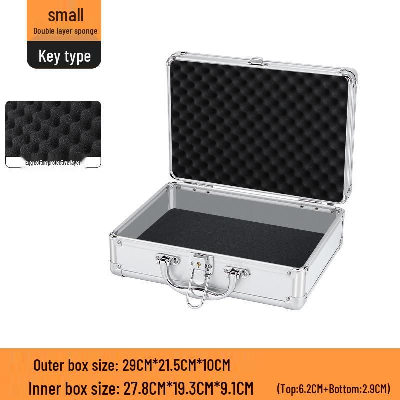 Aluminum Alloy Password Briefcase for Document and Tool Storage