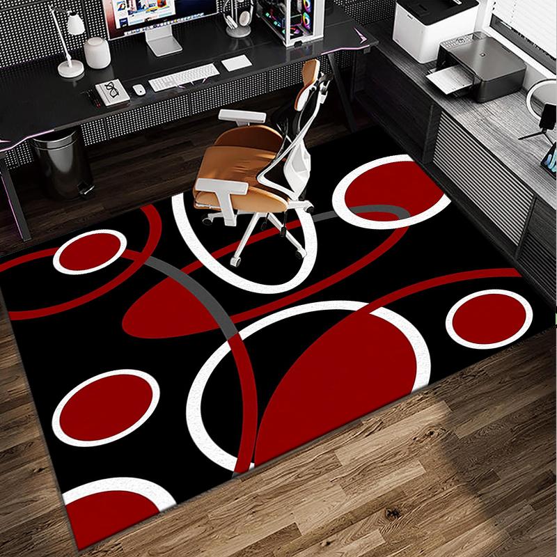 Checkerboard Distortion Pattern Office Rug Chair Mat, Entryway Carpet, Suitable for Front Door, Bedroom, Living Room, Desk, Holiday Gift