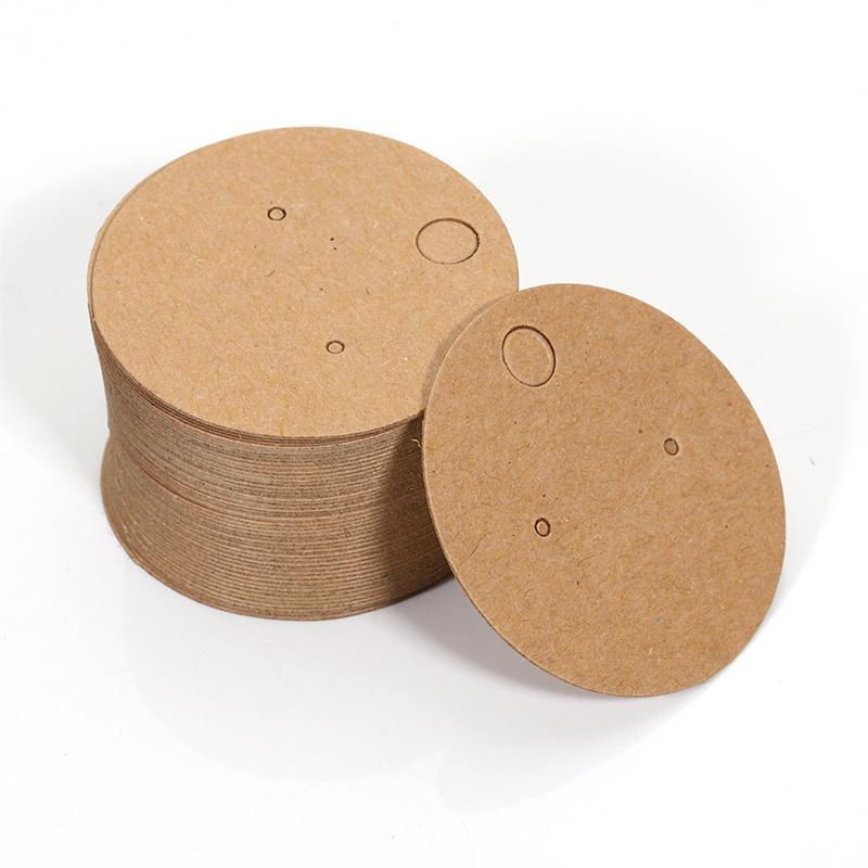 

100 шт. Перекрестная рамка 4,5 * 3,2 см упаковочный картон DIY украшение для ушей открытка 100card