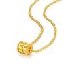 Vietnam Gold Sand Small Waist Pendant Necklace: Brass Gold-Plated Women's Fashion Clavicle Chain - Qixi Festival Gift