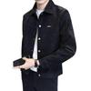 Men's 2025 Suede Punk Jacket - Trendy Turn-Down Collar Outerwear for Spring & Autumn