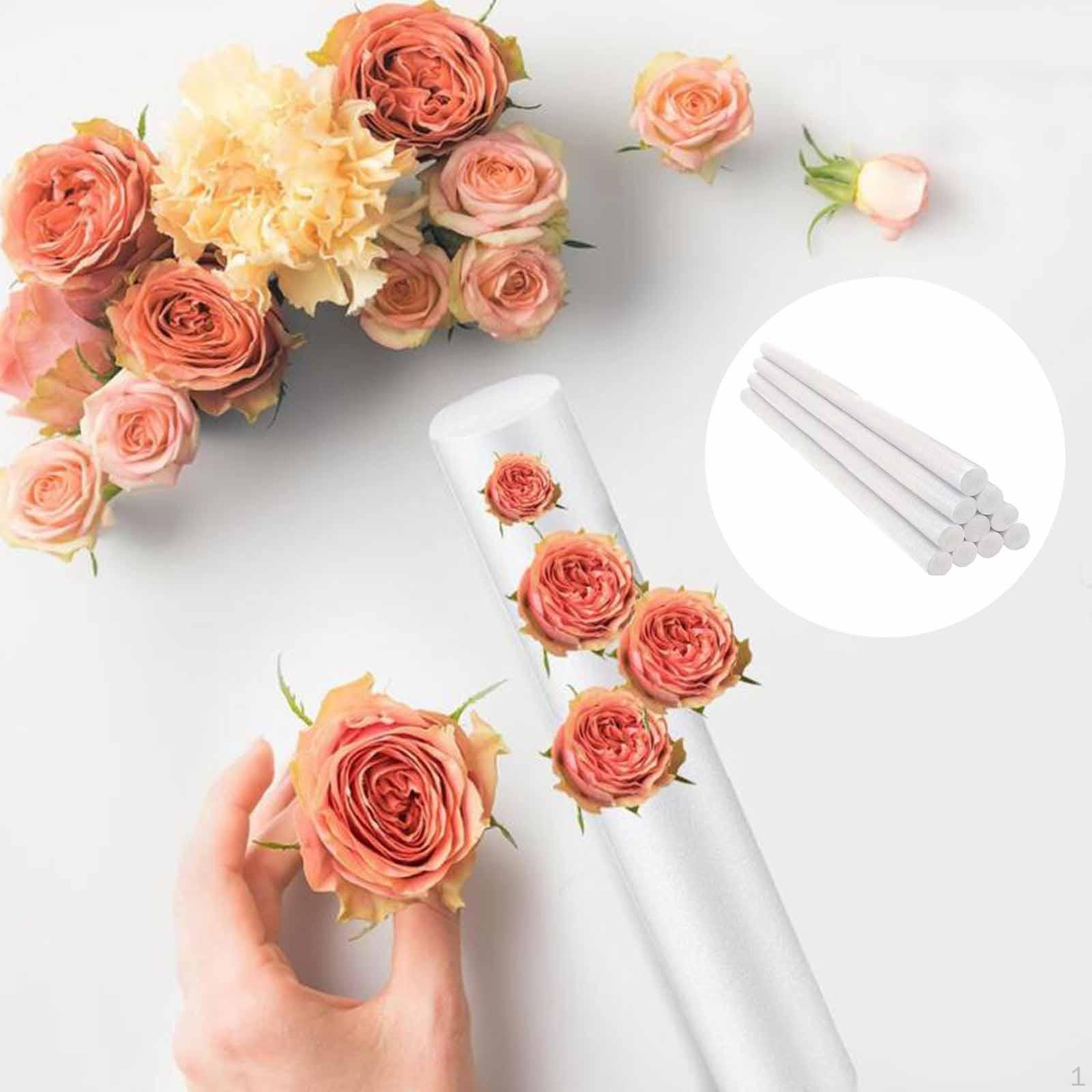 

10 Foam Cylinders for Art Projects, Crafts, Weddings And . белый