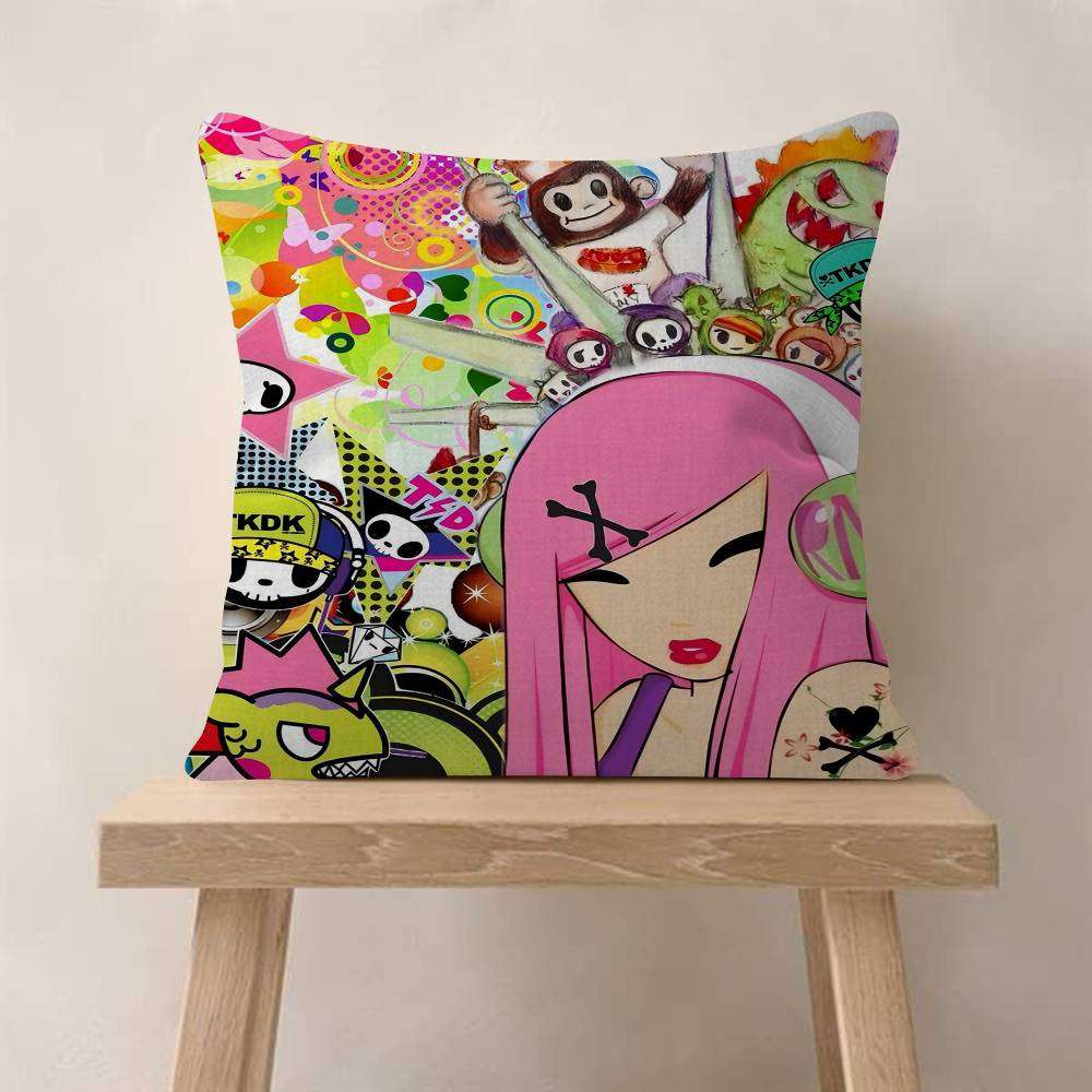 Cartoon Art Kawaii TownTokidokiinside Pillow Anime Pillow Sofa Bed Head Pillow Cover Cushion Cover Fashion