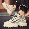 2024 Men's Casual Sports Shoes Breathable Mesh Work Clothes Shoes Thick Soles Anti Slip Board Shoes Fashionable Sports Sneakers