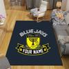 Benutzerdefinierter Name Beitar Jerusalem Flanellmuster Quadratischer Teppich, Läufer, Teppich für Wohnzimmer Schlafzimmer Sofa Spielzimmer Dekor, Rutschfeste Fußmatte
