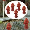 5Pcs 1:64 Fire Hydrant Models Dollhouse Decor Tabletop Display Micro Landscape DIY Crafts Tiny