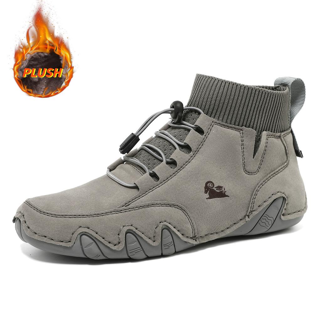 Fashion Luxury Men Chelsea Leather Boots Fashion Casual Sneakers Outdoor Comforts Platform Walking Shoes Classic Men Boots Botas Hombre