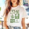 Clothing O-Neck Style Pattern Travel Ladies 90s Cute T-Shirt Summer Print Fashion Vacation Ladies Short Sleeved Top T-Shirt