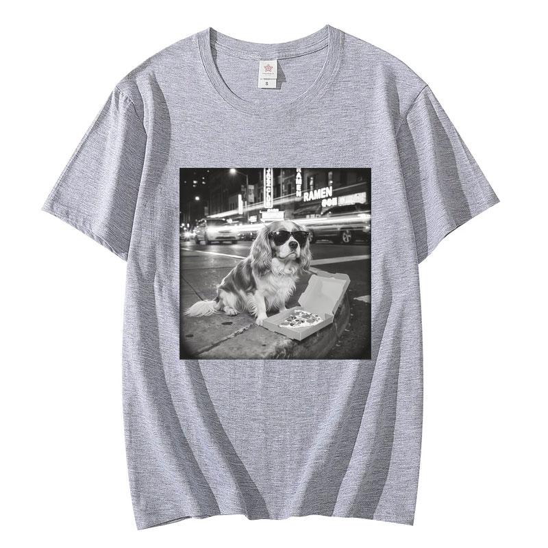 

Cavalier King Fuuny Dog Meme Graphic T Shirts High Street Fashion Trend Short Sleeve T-shirts Unisex Women Casual Cotton T-shirt 4XL
