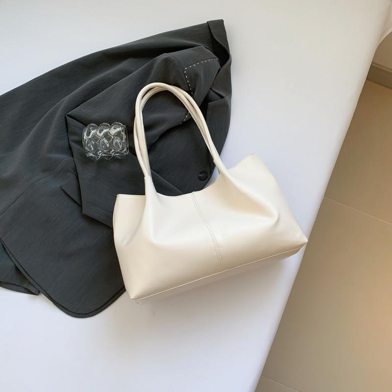 Trendy Summer Shoulder Bag For Women Chic 2024 Unique Design Large Capacity Pu Tote Bag белый