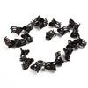 20pcs/set 6-Claw Plant Clips Climbing Vine Stem Clasp Tied Orchid Flower Support Clamps Bundle Branch Garden Tool Brown Green
