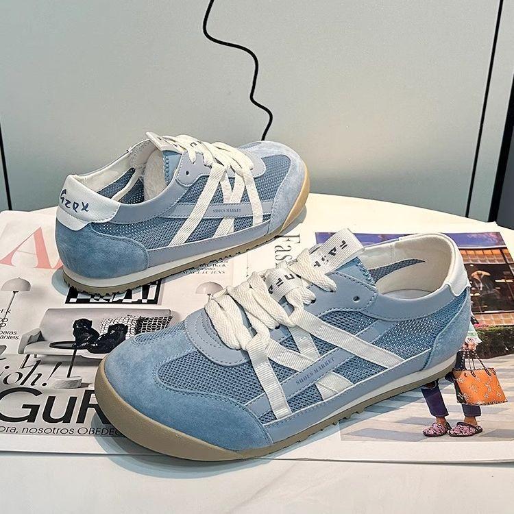 Mesh Breathable German Training Shoes Women's Summer New Retro Pink Soft Sole Soft Surface Running Forrest Gump Mesh Shoes