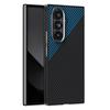 ABEEL For Samsung Galaxy Z Fold7 5G Magnetic Case Carbon Fiber Texture TPU PC PU Phone Back Cover