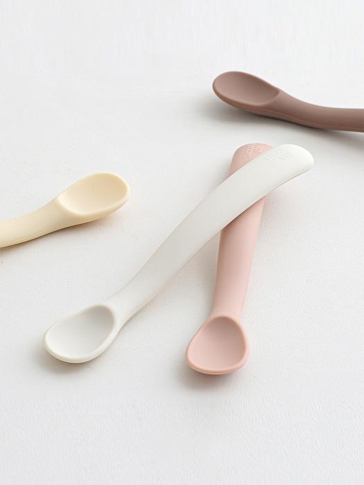 

TACKAON Takgaon 1.2.3 Silicone 1,2-stage spoon (case included) Step 1 - Beige Pink