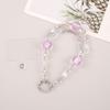 Luxury Style Cartoon Crystal Bead Phone Chain Colorful String Phone Lanyard Bag Chain Wholesale