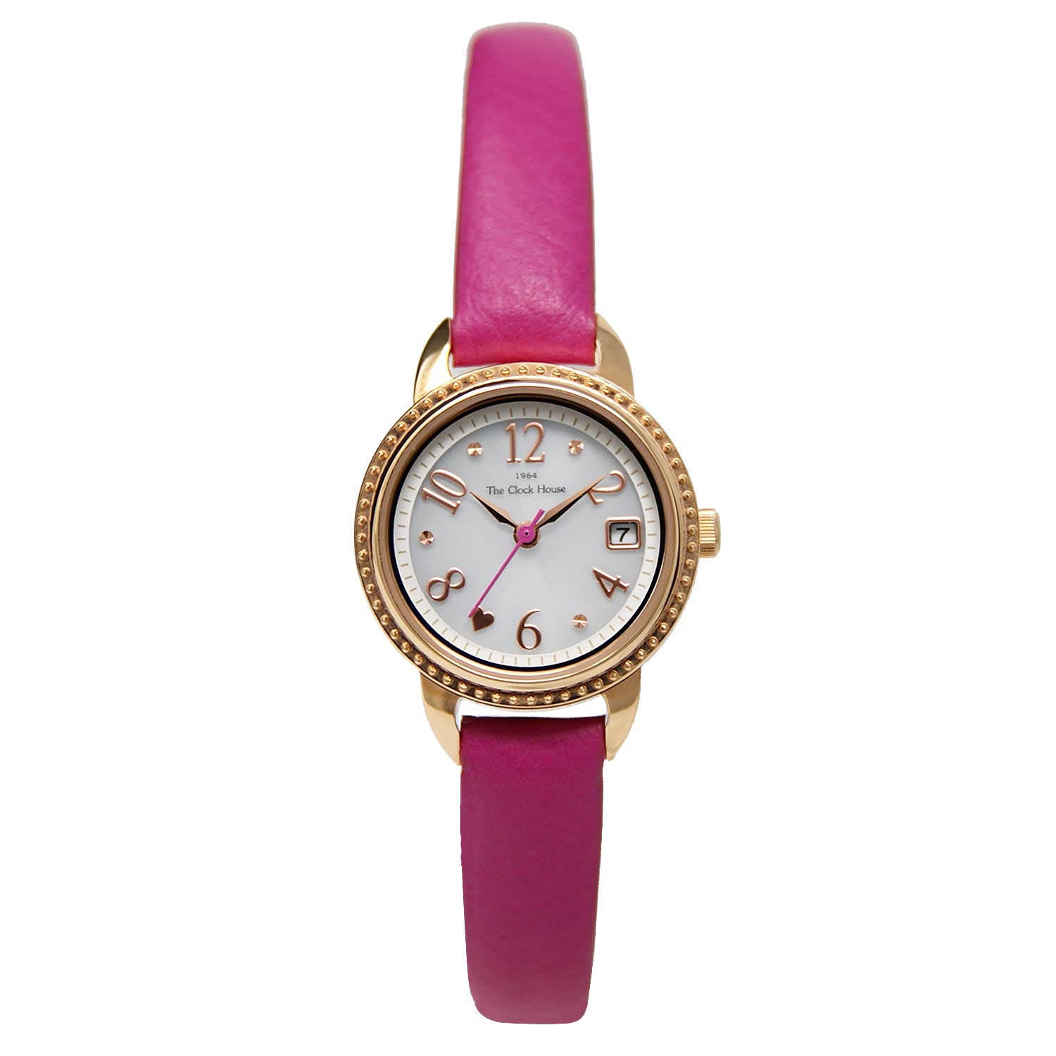 

THE CLOCK HOUSE Женские Повседневные Розовые Часы, представлены в THE CLOCK HOUSE LFC1001-WH3B Женские Часы, Солнечные, Кожаные, Белые, Журналы, 3, белый