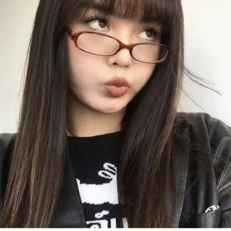 

Retro Red Green Square Frame Glass Eyewear Women Anti-blue Light Goggles Eyeglasses Harajuku Y2K Style Reading Spectacle Eyewear красный