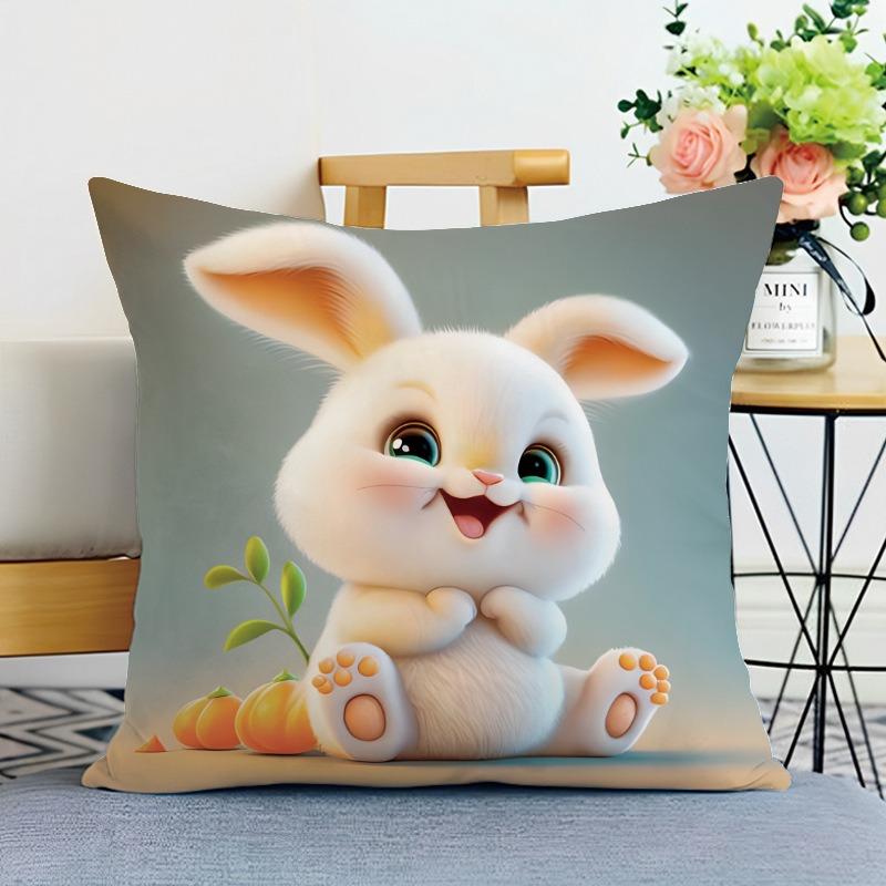 

Мила наволочка з тваринним принтом, декоративна, для спальні, вітальні, квадратна, на подушку 50x50cm