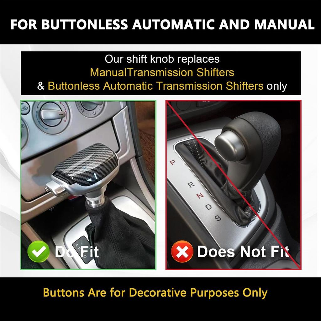 Hlavice řadicí páky, hlavice řazení Vhodná pro většinu manuálních a automatických automobilů, nákladních automobilů, SUV