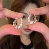 S925 Silver Needle Pearl Flower Earrings for Women - Luxury, Fashionable Korean Style