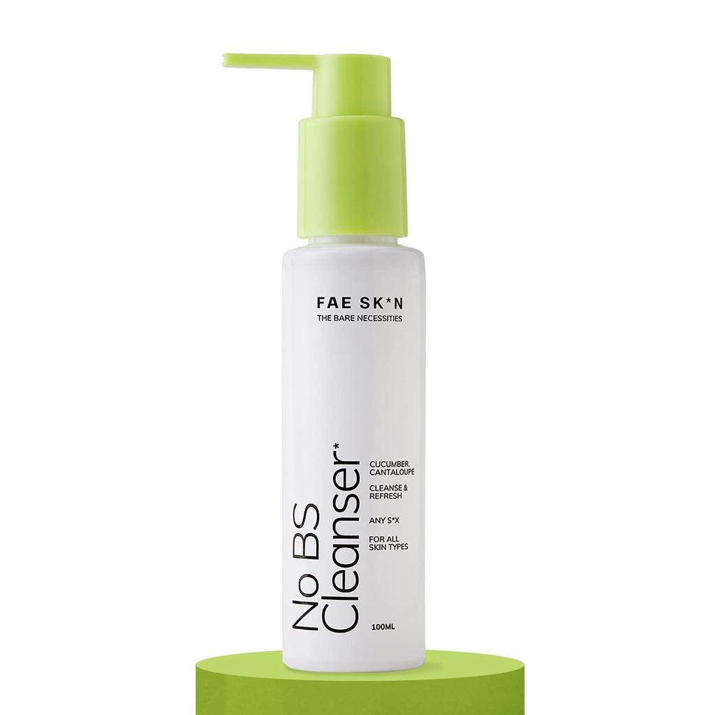 FAE Beauty No BS Face Cleanser | Hydrating & Gentle | With Cucumber & Cantaloupe Extract | Dermatologically Tested | Removes Dirt, Grime & Remnants