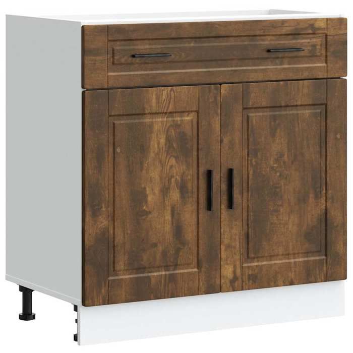 VidaXL Kitchen Cabinet Porto Smoked Oak Engineered Wood 853982