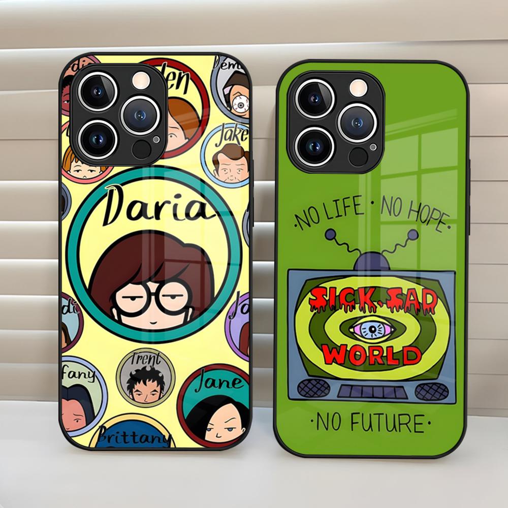 Anime Darias Phone Case Glass Cover For IPhone 17 15 Pro Max 14 Pro 16 12 11 13 Mini X XR XS 8 7 Plus SE