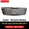 Front Mask Grille Bumper Grill Hood Mesh Modification For Mercedes Benz ML W164 2005-2011 GT Diamond Style Tuning Accessories