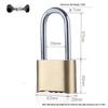 Desert Spring Brass Long Shackle Combination Lock