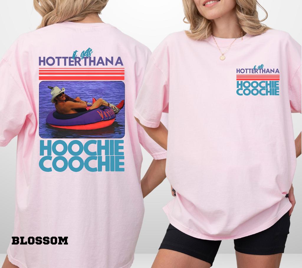 Hotter Than A Hoochie Coochie Comfort Colors Tshirt 90s Country Music Tee Harajuku T Shirt Women