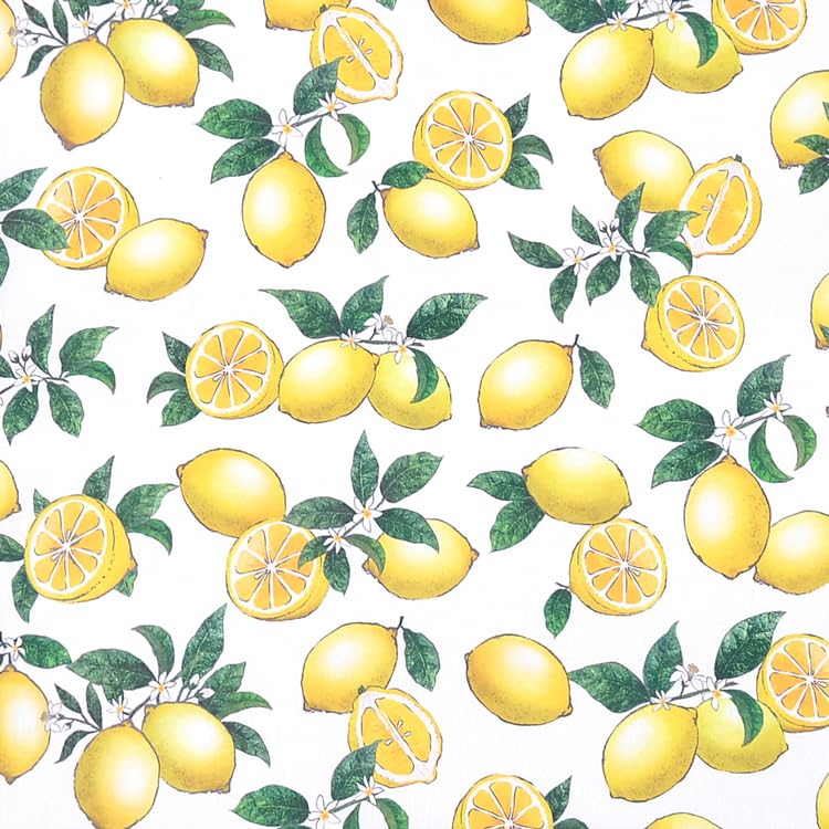 STYLE Decor Mesh Flat Pouch Citrus Stylish and Cute Set for Pocket Tissue Pouch Original Mask Set, Lemon, Women, W1900700-NVL2606-02 Includes +