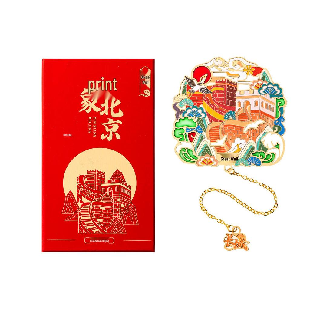 Exquisite Brass Bookmarks: Classical Chinese Style Souvenirs from Beijing's Palace Museum