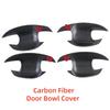Carbon Car Accessories For Toyota Prius 30 2010 2012 2013 2014 2015 2016 Chrome Plated Door Handle Bowl Covers Trim Paste Style
