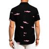 Men's Casual Loose Fit Short Sleeve Hawaiian Shirt Lightweight Breathable Button Down Beach Shirt with Tropical Palm Tree and Shell Print