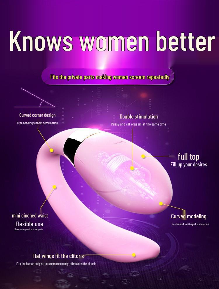 Jielin Bezdrátový vibrační masážní přístroj ve tvaru U pro páry